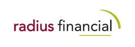 Radius Financial logo, Canadian mortgage lender offering flexible home financing options through brokers.
